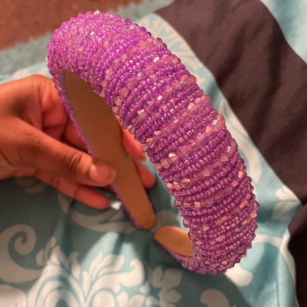 Purple Rhinestone Sparkle Headband